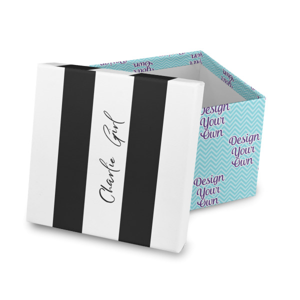 Custom Design Your Own Gift Box with Lid - Canvas Wrapped