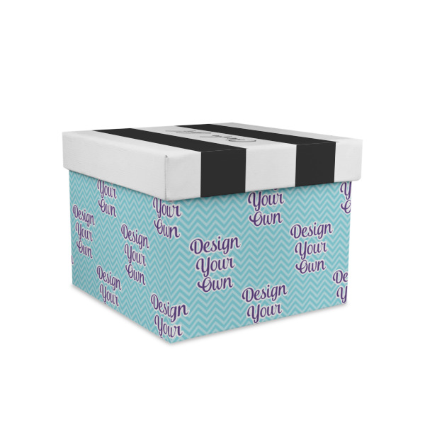 Custom Design Your Own Gift Box with Lid - Canvas Wrapped - Medium