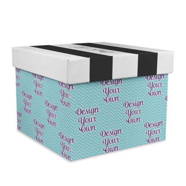 Custom Design Your Own Gift Box with Lid - Canvas Wrapped - X-Large