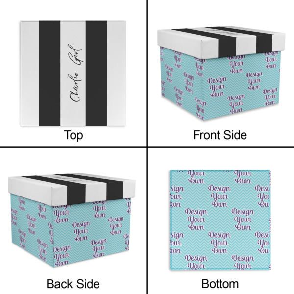 Custom Design - Gift Boxes with Lid - Canvas Wrapped - X-Large - Approval