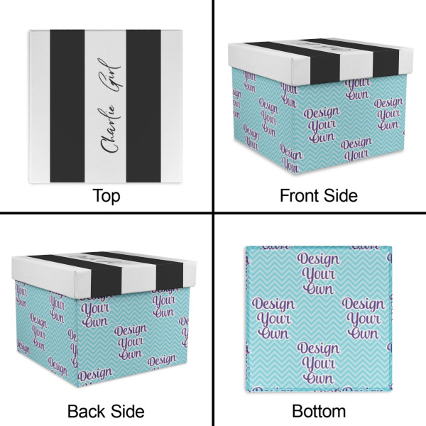 Custom Design - Gift Boxes with Lid - Canvas Wrapped - Small - Approval
