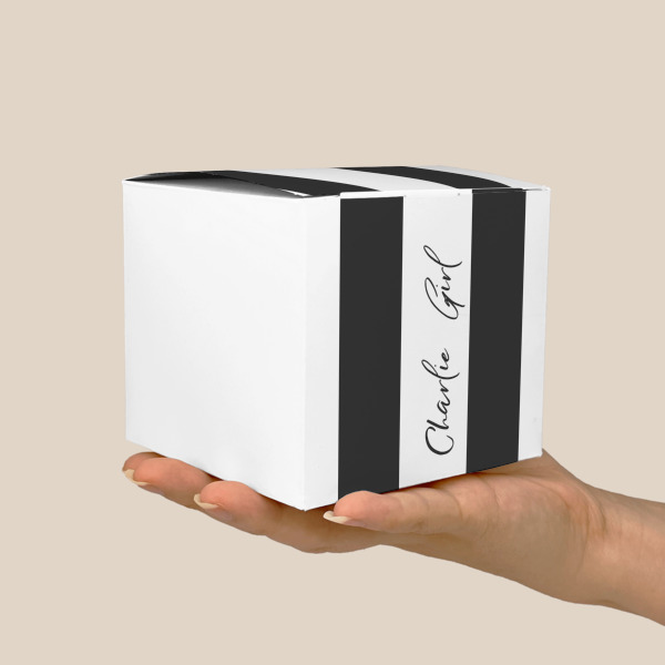 Custom Design - Cube Favor Gift Box - Scale View
