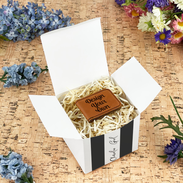 Custom Design - Cube Favor Gift Box - In Context