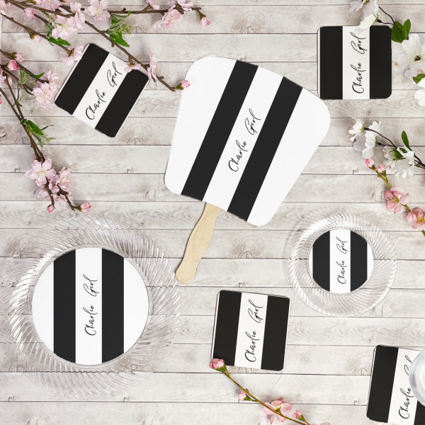 Custom Design - Party Supplies Combination Image - All items - Plates, Coasters, Fans