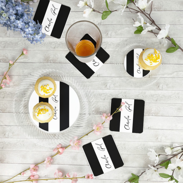 Custom Design - Paper Coasters - In Context