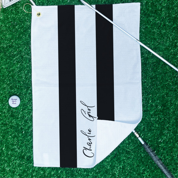 Custom Design - Waffle Weave Golf Towel - In Context