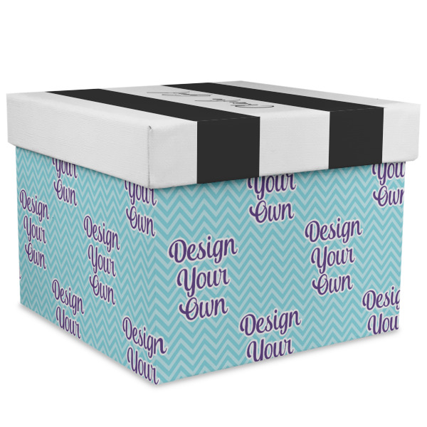 Custom Design Your Own Gift Box with Lid - Canvas Wrapped - XX-Large