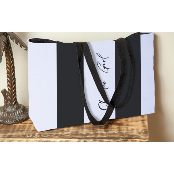 Custom Design - Tote w/Black Handles - Lifestyle View