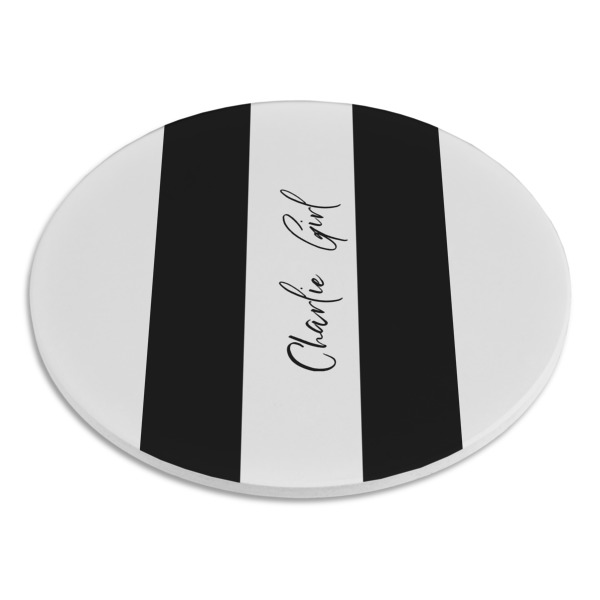 Custom Design - Round Stone Trivet - Angle View