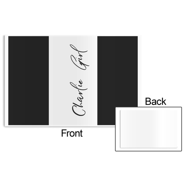 Custom Design - Disposable Paper Placemat - Front & Back