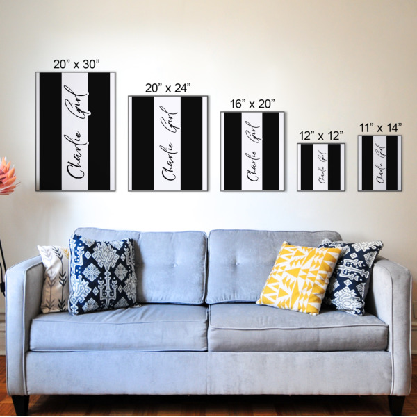 Custom Design - Wood Prints - Size Comparison