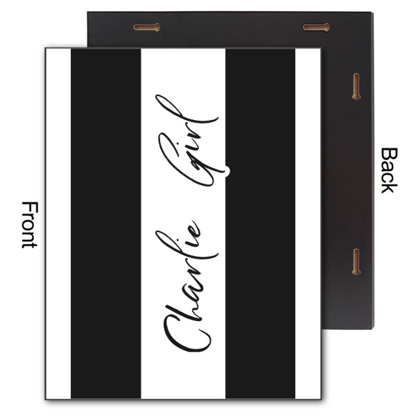 Custom Design - 11x14 Wood Print - Front & Back View