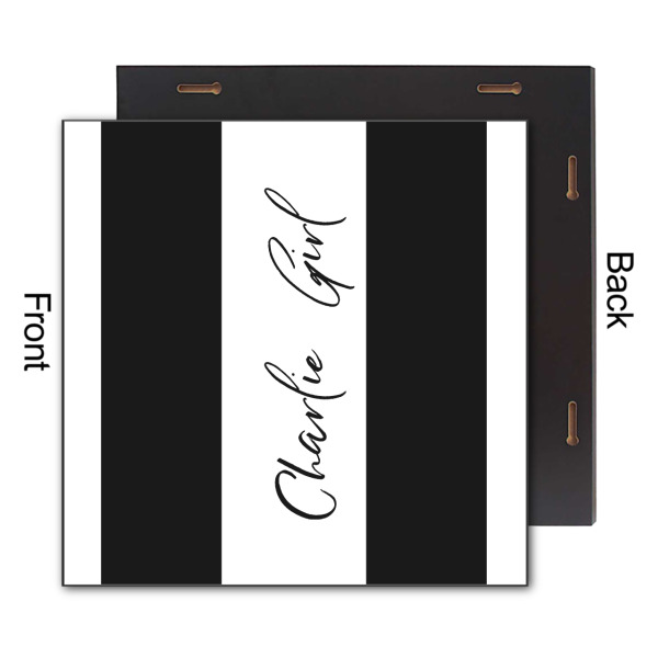 Custom Design - 12x12 Wood Print - Front & Back View