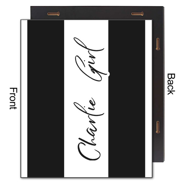 Custom Design - 20x24 Wood Print - Front & Back View