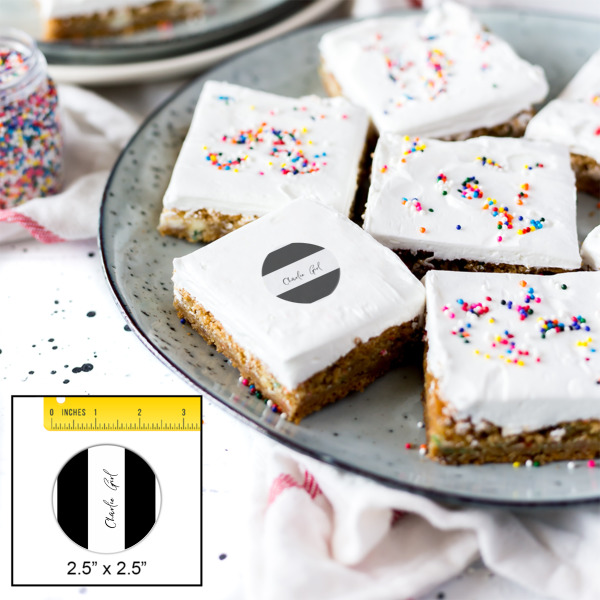 Custom Design - Printed Icing Circle - Medium - In Context