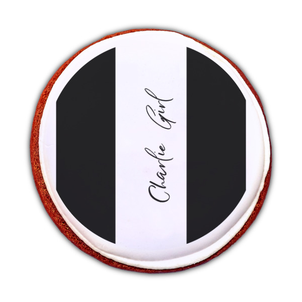 Custom Design - Printed Icing Circle - Medium - On Cookie