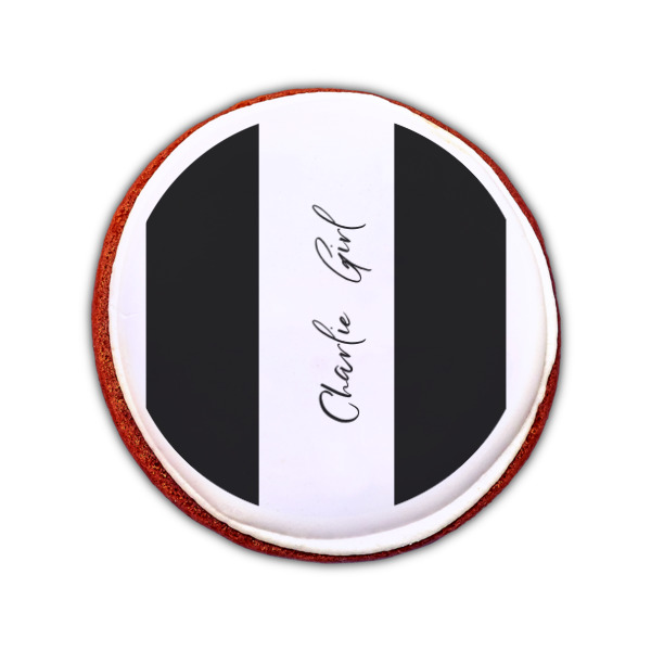 Custom Design - Printed Icing Circle - Small - On Cookie