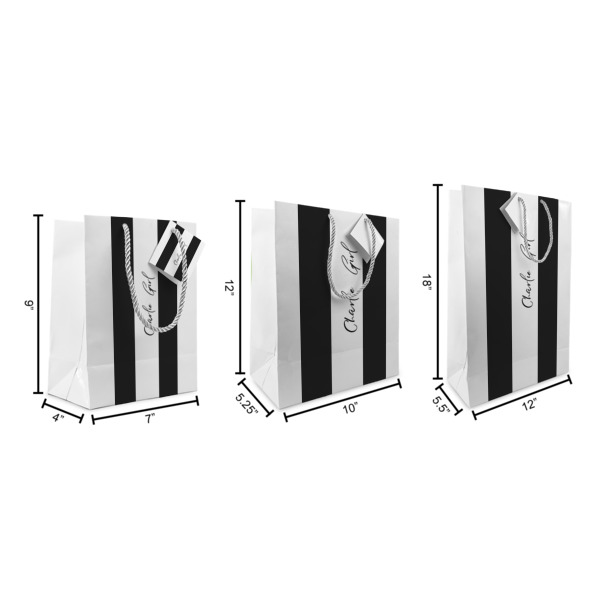 Custom Design - Gift Bags - All Sizes - Dimensions