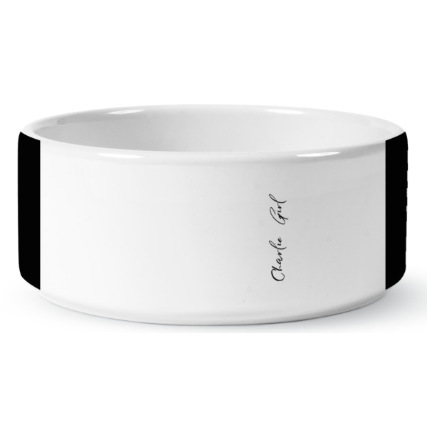 Custom Design - Ceramic Dog Bowl - Medium - Front