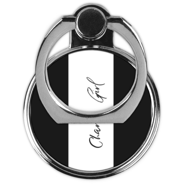 Custom Design - Cell Phone Ring Stand & Holder - Front (Collapsed)