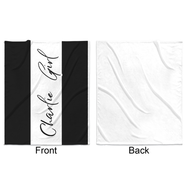 Custom Design - Minky Blanket - 50"x60" - Single Sided - Front & Back