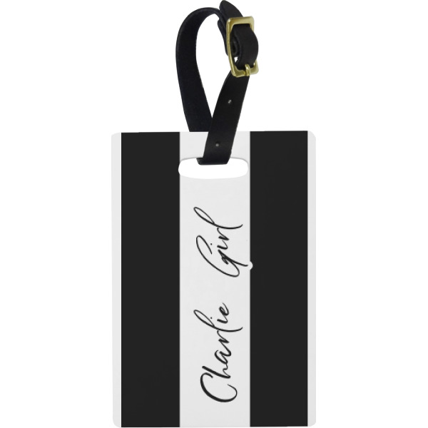 Custom Design Your Own Plastic Luggage Tag - Rectangular