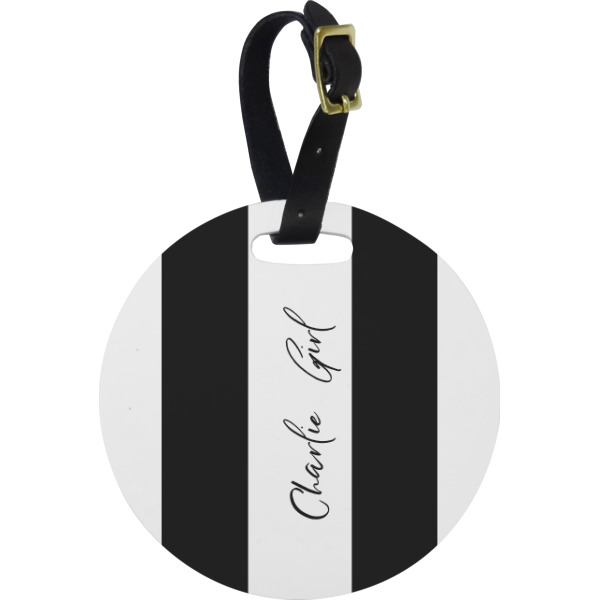 Custom Design Your Own Plastic Luggage Tag - Round