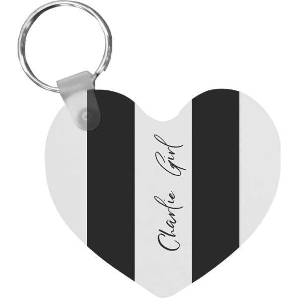 Custom Design Your Own Heart Plastic Keychain