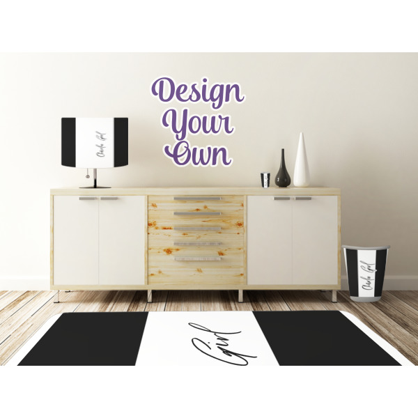 Custom Design - Wall Graphic Decal Wooden Desk