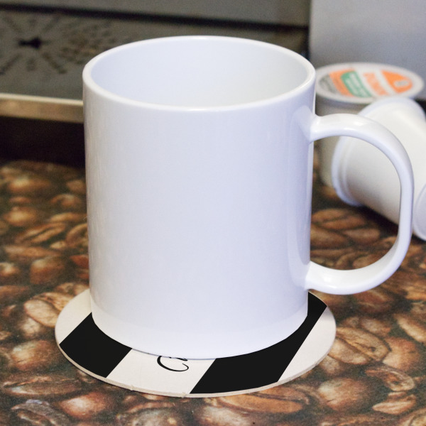 Custom Design - Round Paper Coaster - With Mug