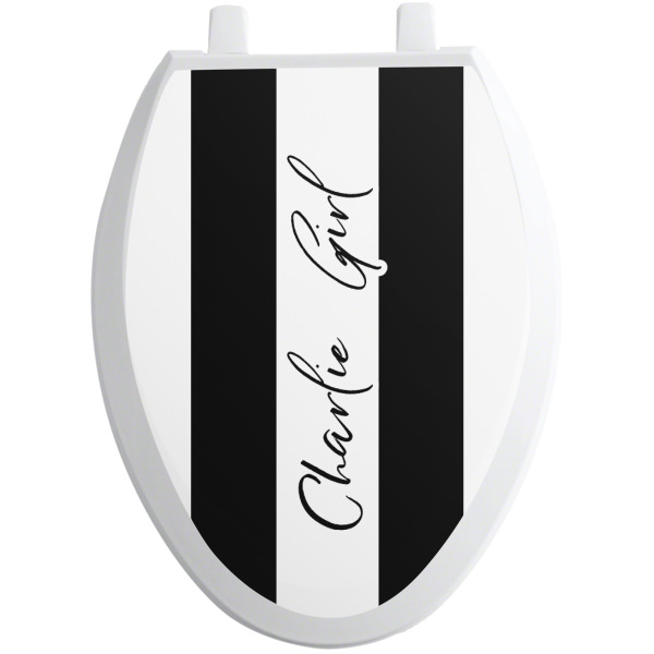 Custom Design - Toilet Seat Decal - Elongated - Front