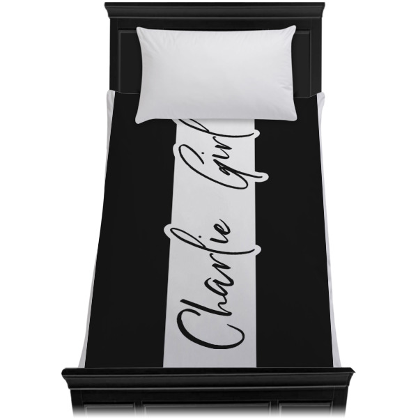 Custom Design - Duvet Cover - Twin - On Bed - No Prop