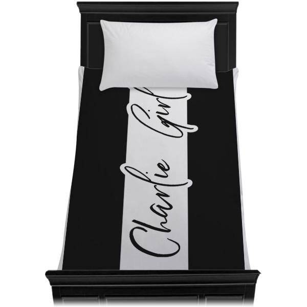 Custom Design - Duvet Cover - Twin XL - On Bed - No Prop