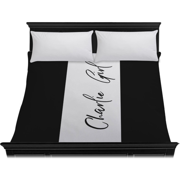 Custom Design - Duvet Cover - King - On Bed - No Prop