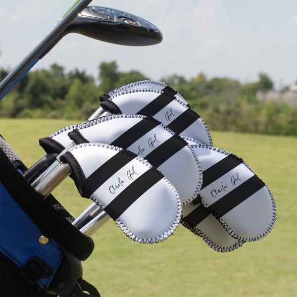 Custom Design - Golf Club Cover - Set of 9 - On Clubs