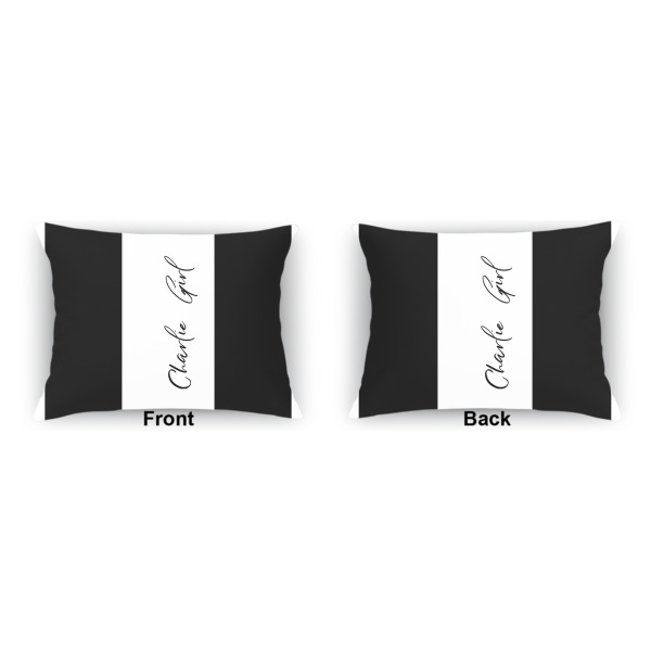 Custom Design - Indoor Rectangular Burlap Pillow (Front and Back)