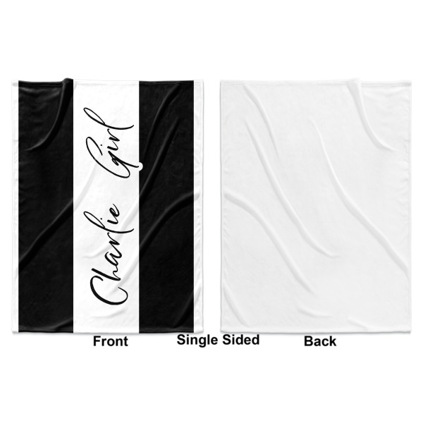 Custom Design - Baby Blanket (Single Sided - Printed Front, White Back)