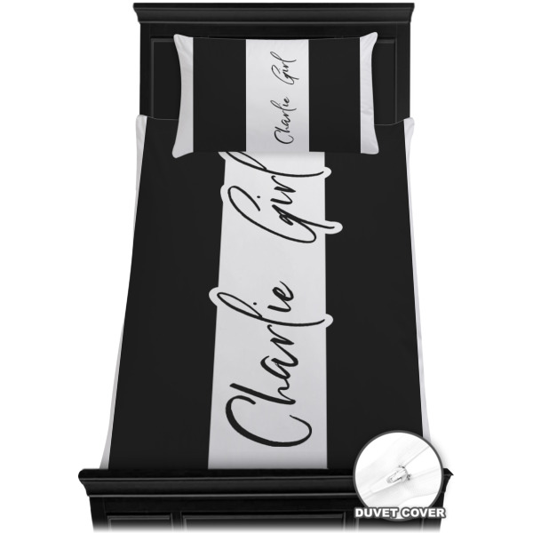 Custom Design - Bedding Set - Twin - Duvet - On Bed