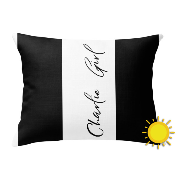 Custom Design Your Own Outdoor Throw Pillow - Rectangular