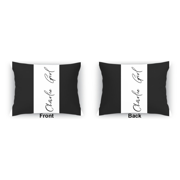 Custom Design - Outdoor Rectangular Throw Pillow (Front and Back)