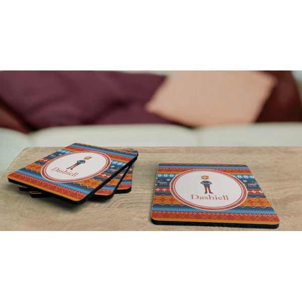 Custom Design - Coaster Rubber Back - On Coffee Table