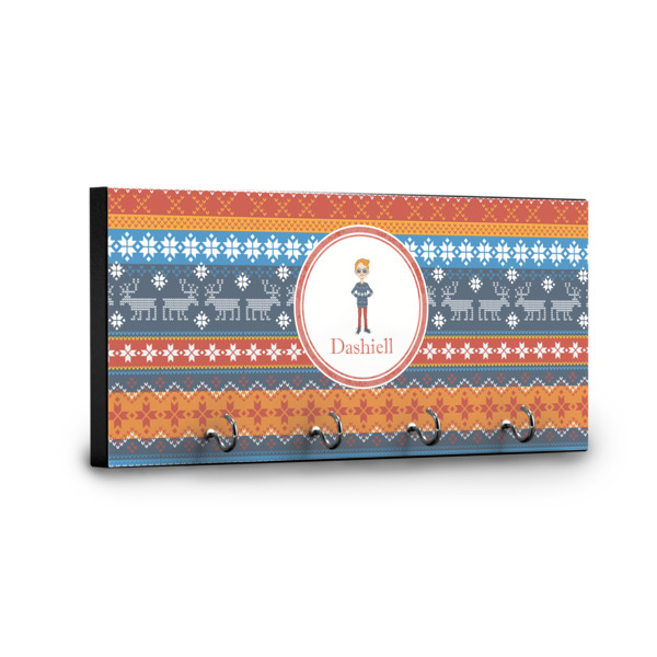 Custom Design - Key Hanger - Front View with Hooks