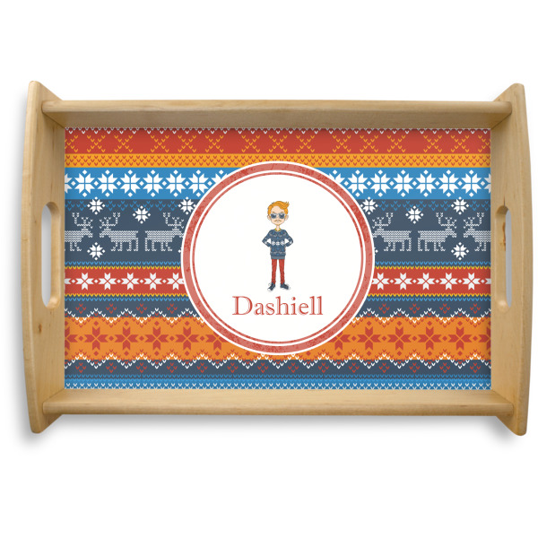 Custom Design Your Own Natural Wooden Tray - Small