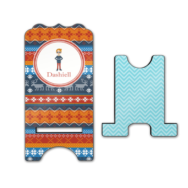 Custom Design - Stylized Phone Stand - Front & Back - Large