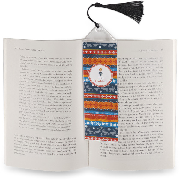 Custom Design - Bookmark w/ Tassel - In Book