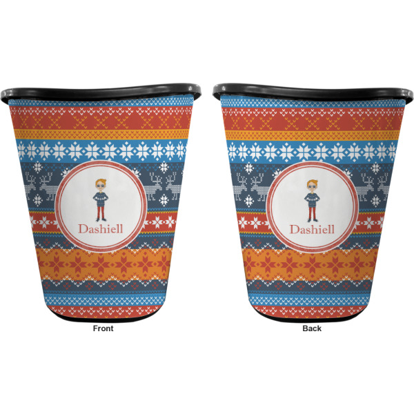 Custom Design - Waste Basket - Black - Double Sided - Approval