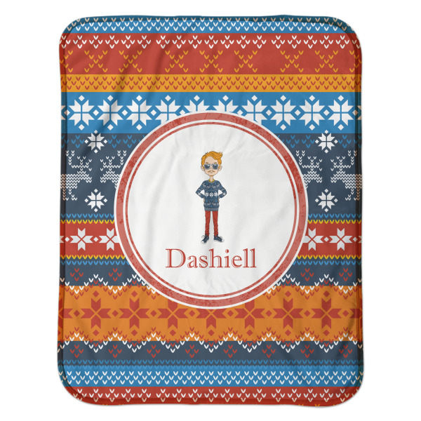 Custom Design - Baby Sherpa Blanket - Flat