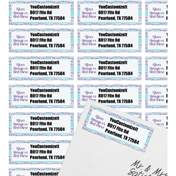 Custom Design - Mailing Label on Envelope - Multiple Labels
