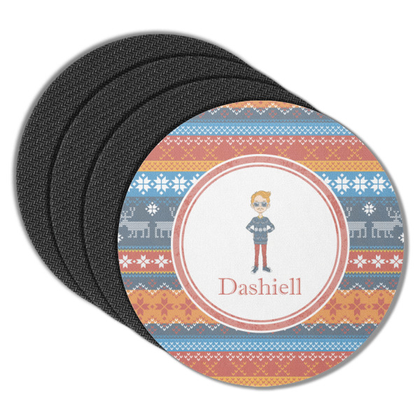Custom Design - Round Coaster Rubber Back - Main