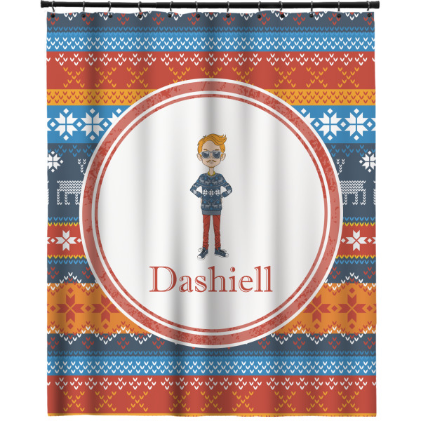 Custom Design Your Own Extra Long Shower Curtain - 70" x 83"